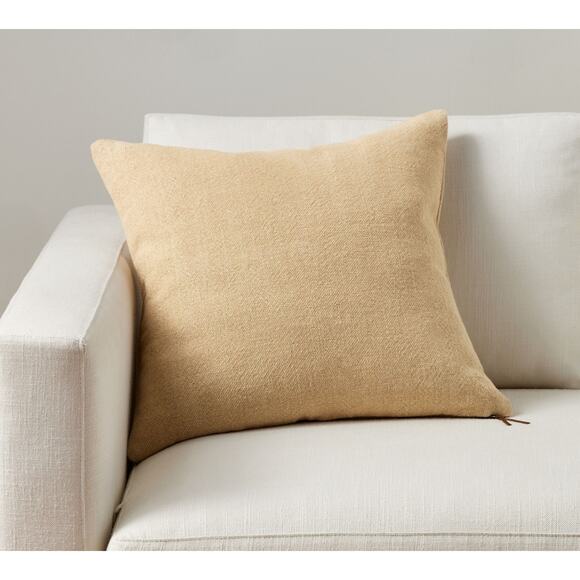 POTTERY BARN 2 Jute Braid Linen Neutral 20" Pillow Cover Coastal Minimalist Boho - Picture 4 of 15